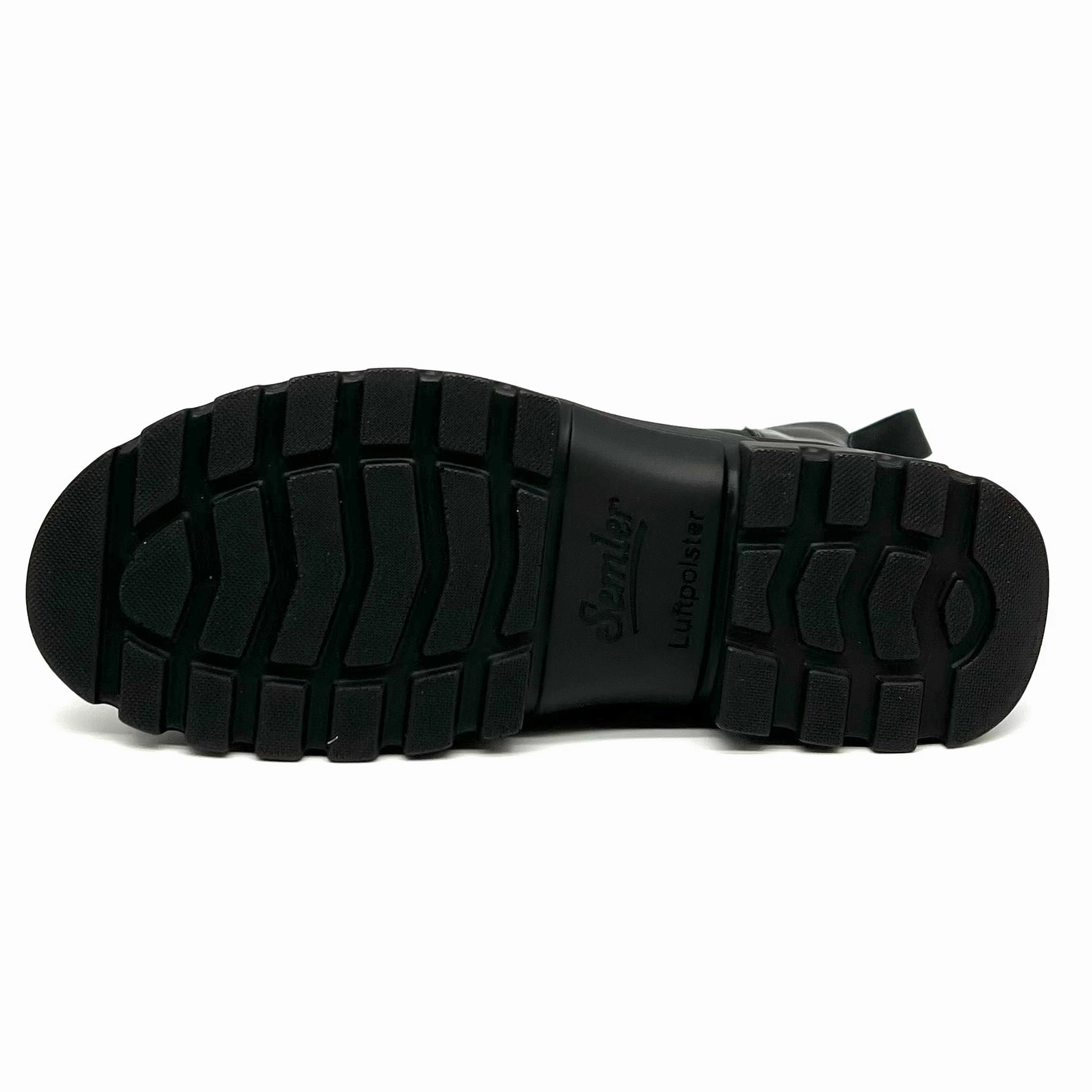 Damen Komfort Stiefel Reiverschlu Schwarz von Semler 17604 Truffle Collection Chunky Chelsea Boots