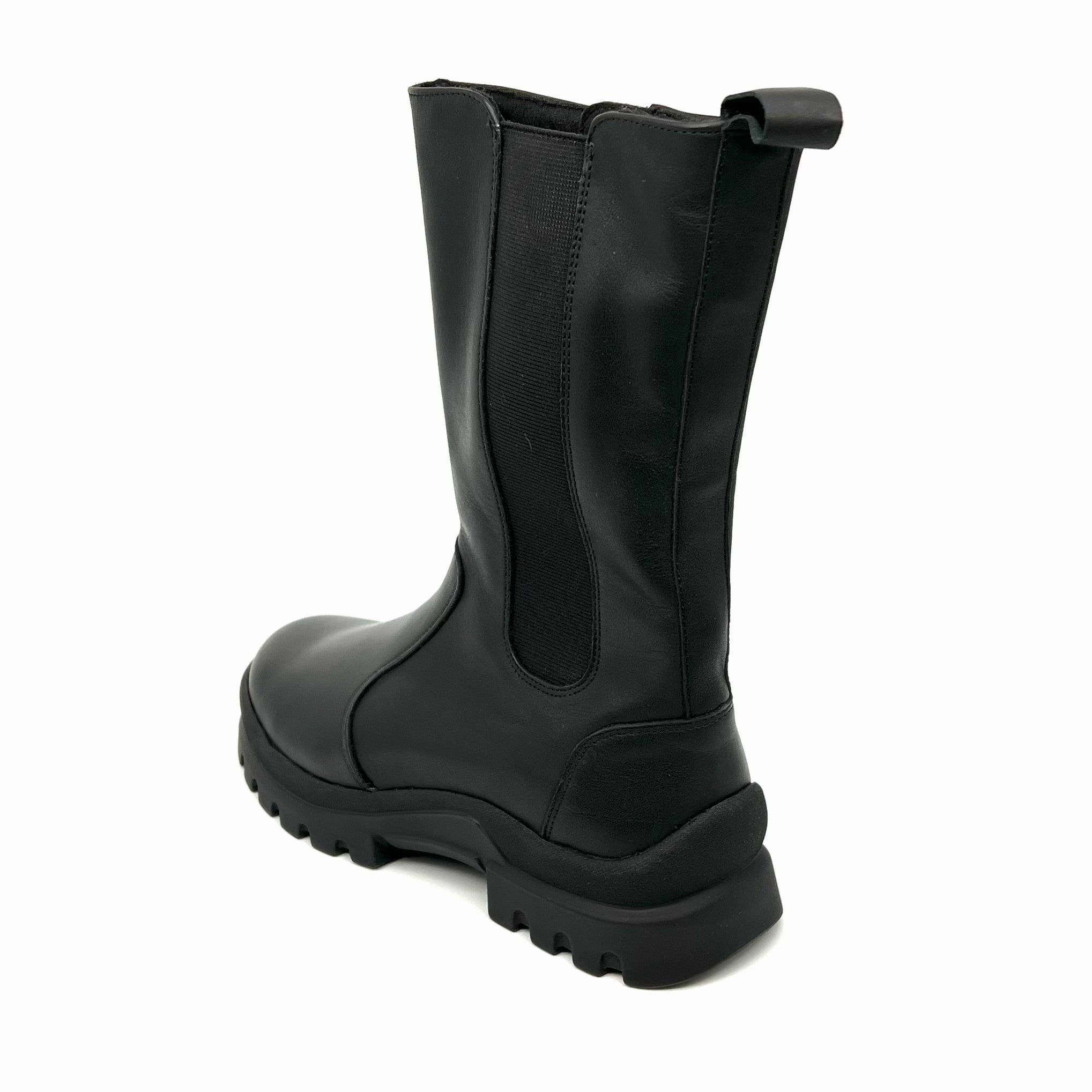 Damen Komfort Stiefel Reiverschlu Schwarz von Semler 17604 Chelsea Boots Leonore Gefüttert