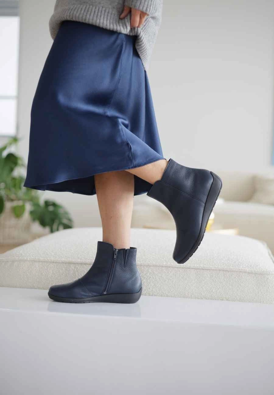 Ankle Boots Chunky Sole ausgezeichnete Stiefelette Hirschleder