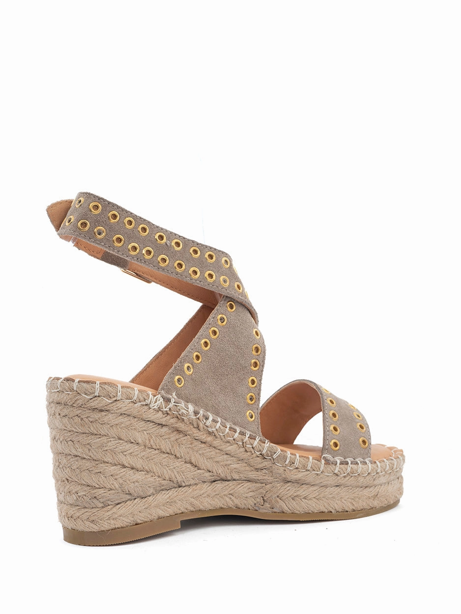 Avi | Espadrilles Sleehak Kum Sandalen Plateau Absatz