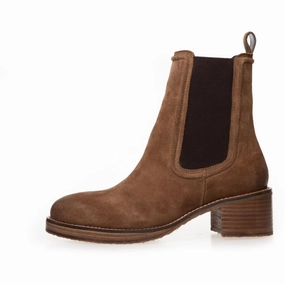 AWARE AND MORE - TAN Vegan Chunky Chelsea Boots