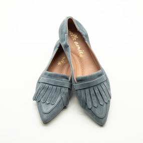 Ballerina Denim Loafers With Lug Soles