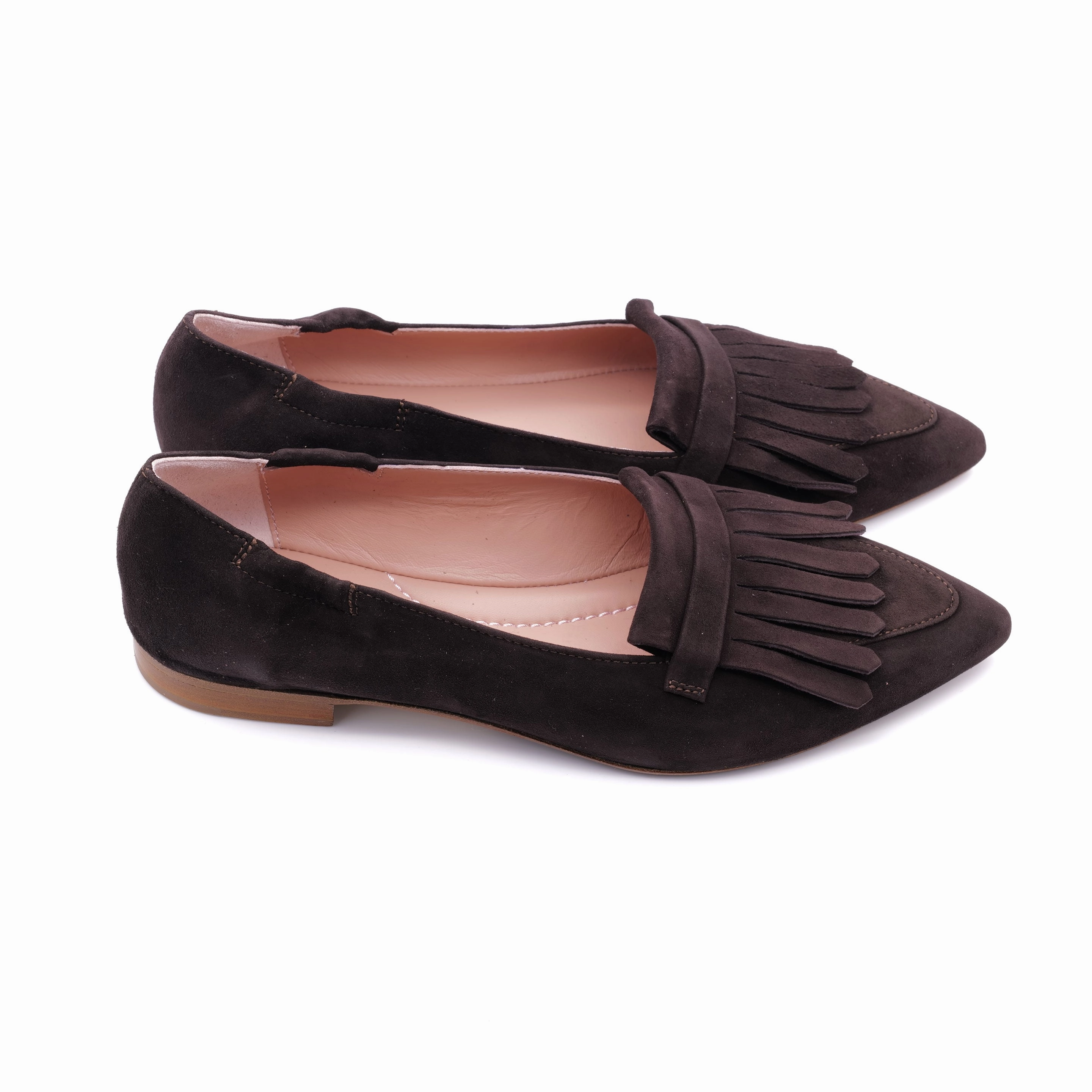 Party Loafers Ballerina Dunkelbraun
