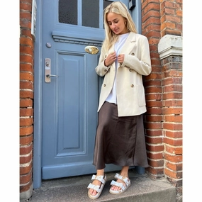 BE MY GUEST SUEDE - SAFARI/OFF WHITE Leistungsstarke Sandalen Für Spaziergänger