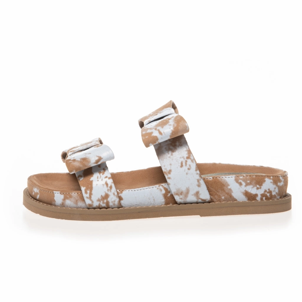BE MY GUEST SUEDE - SAFARI/OFF WHITE Rika Sandalen