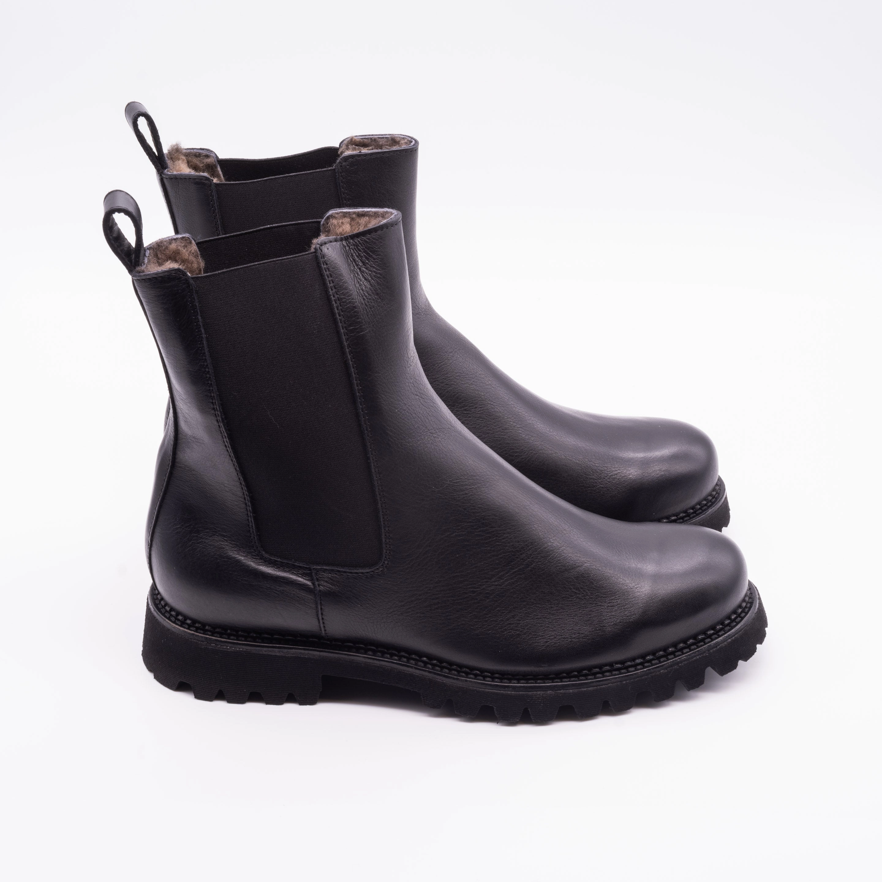 Beatle Donna Vit. softy nero Vegetarian Chelsea Boots