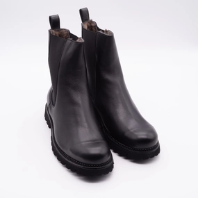 Flora Smooth Chelsea Boots Beatle Donna Vit. softy nero