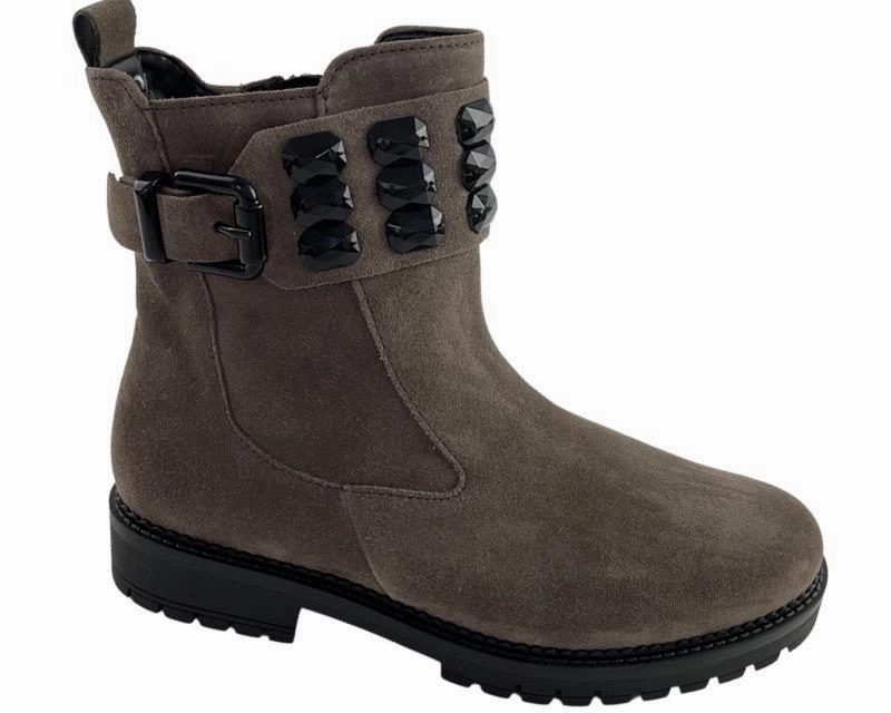 Gabor Damen Stiefelletten 32.724.30 Dreamvelour mohair(Mel) Ankle Boots Durchgehendes Plateau