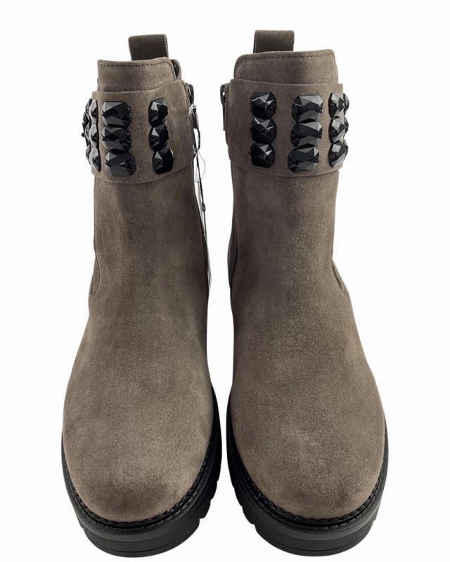 Gabor Damen Stiefelletten 32.724.30 Dreamvelour mohair(Mel) White Lace Up Ankle Boots