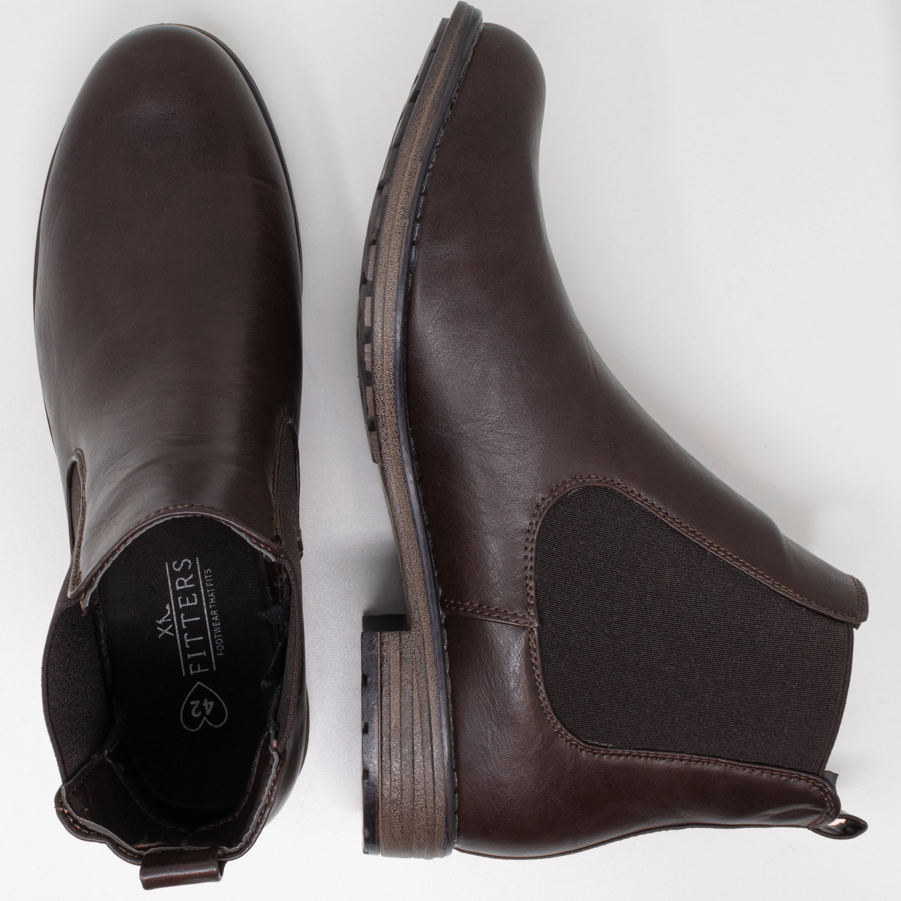 Chelsea Boots Leopardenmuster Katty PU in braun - Damen Stiefelette