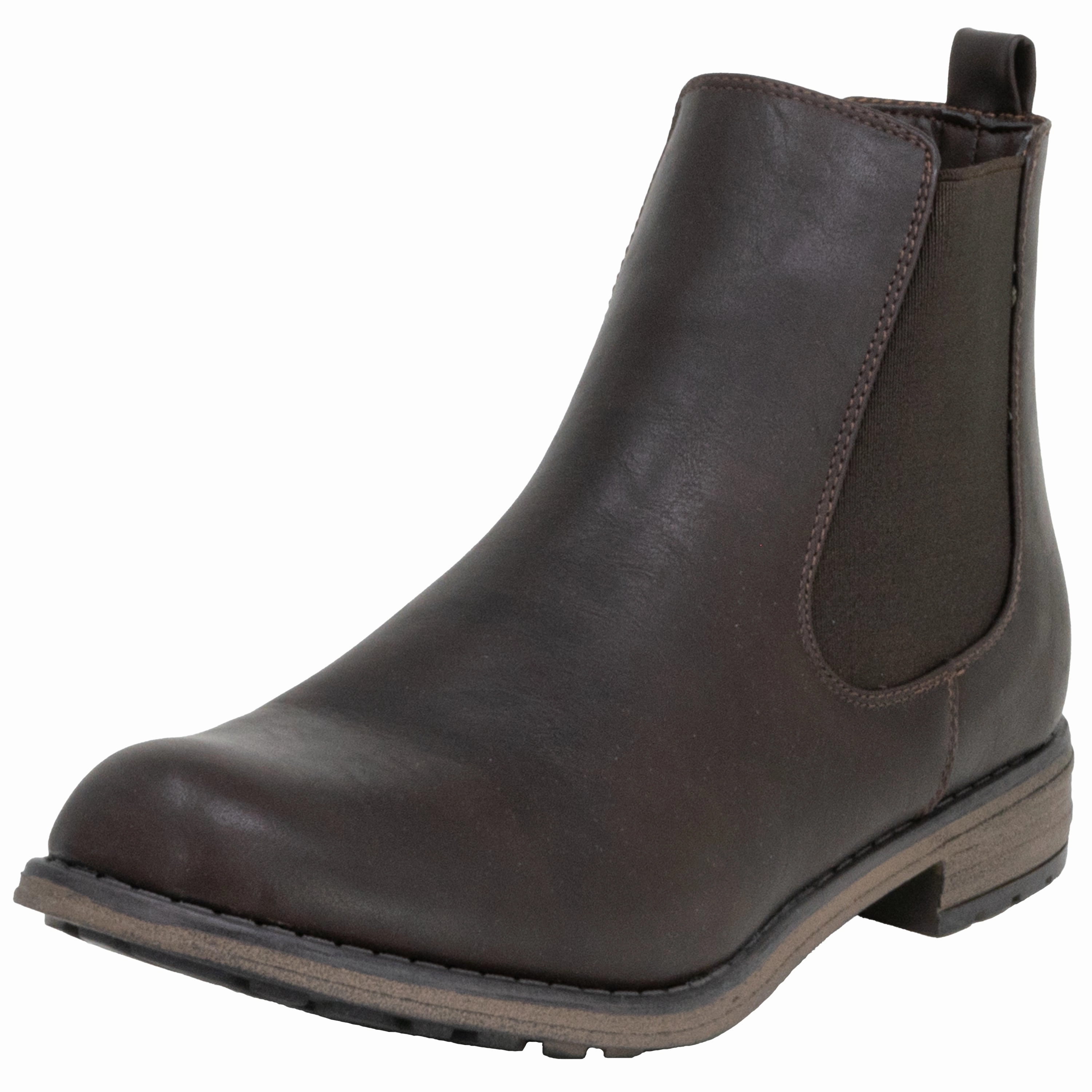 Katty PU in braun - Damen Stiefelette Madison Chelsea Boot