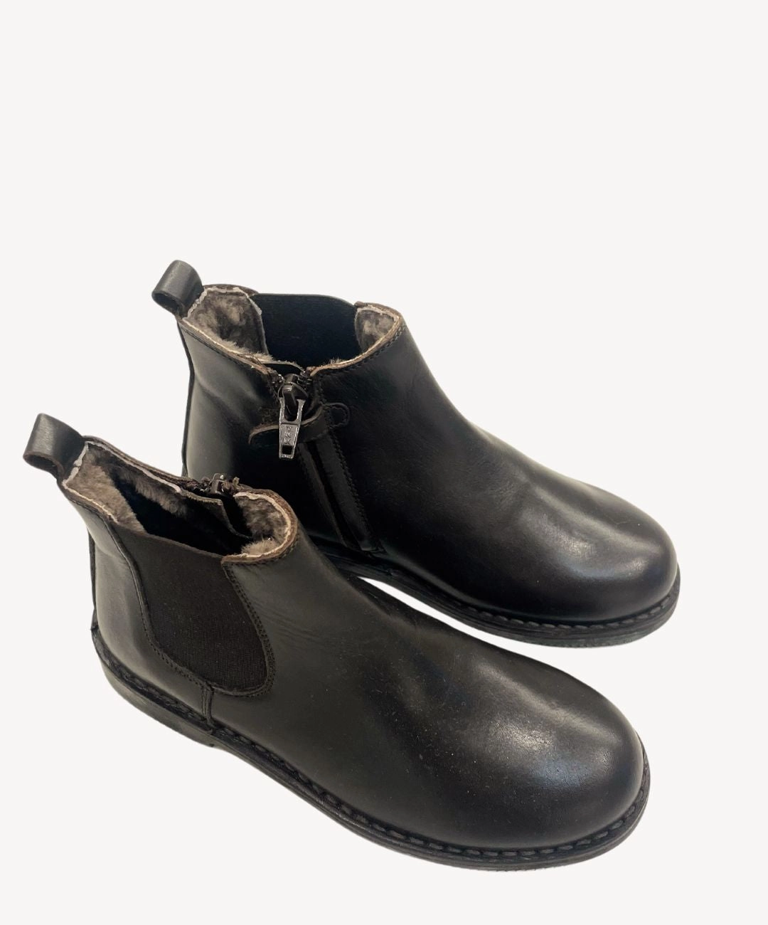 Antony Morato Stiefel Marie Morenz 1403 Velour Braun Lammfell gefttert