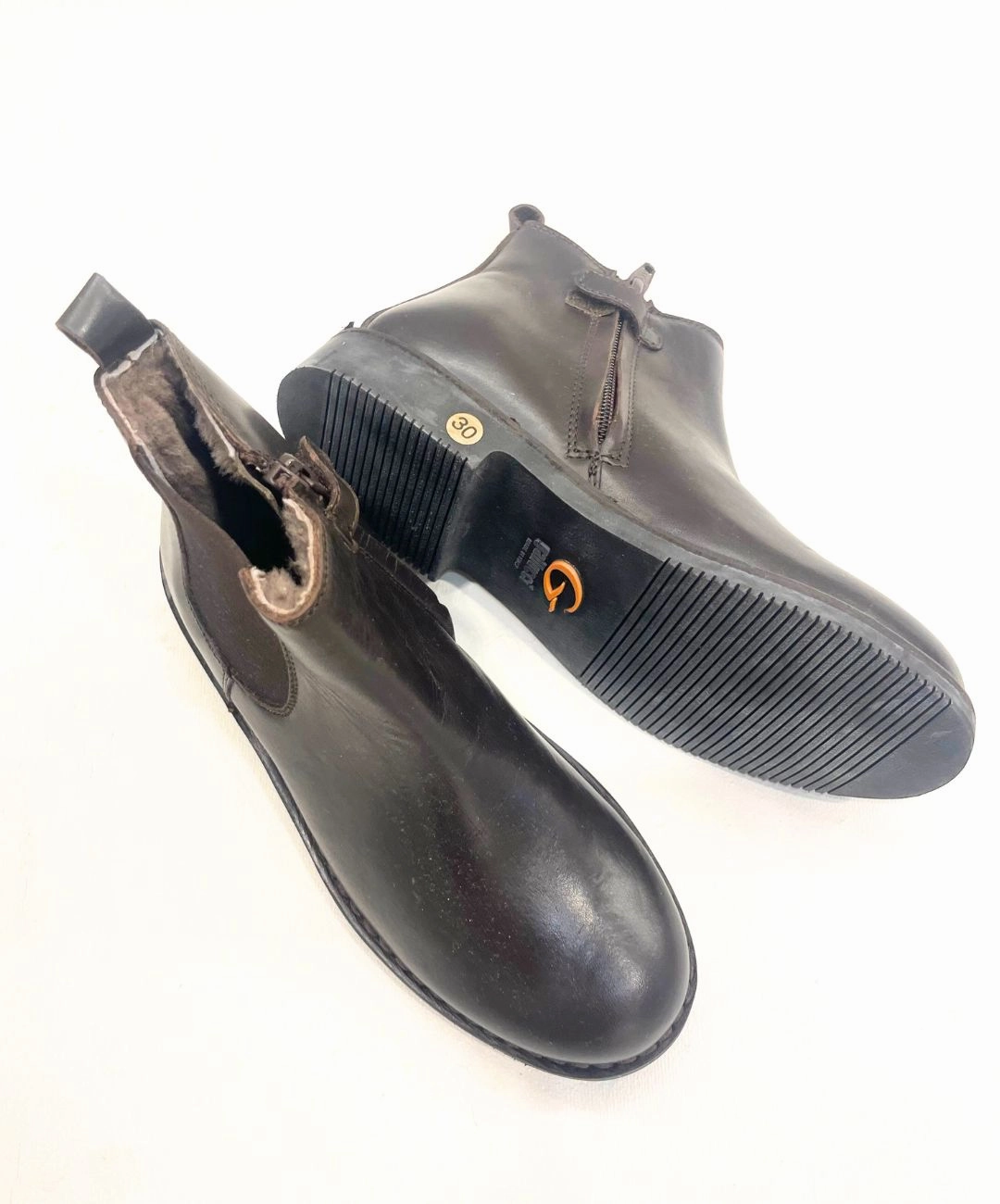 Marie Morenz 1403 Velour Braun Lammfell gefttert Kleidung Stiefel