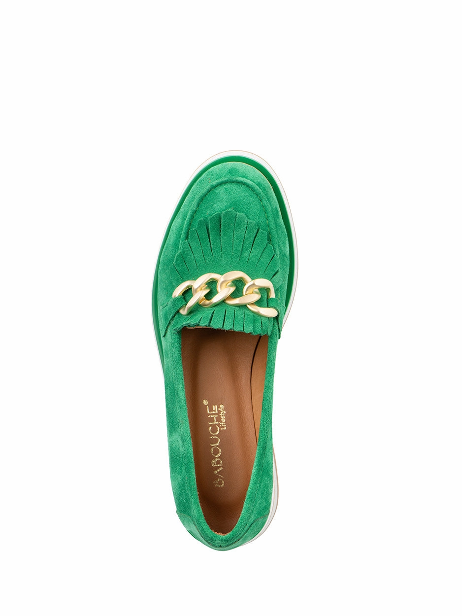 Amy | Chunky Loafer Groen Robert Graham Loafers