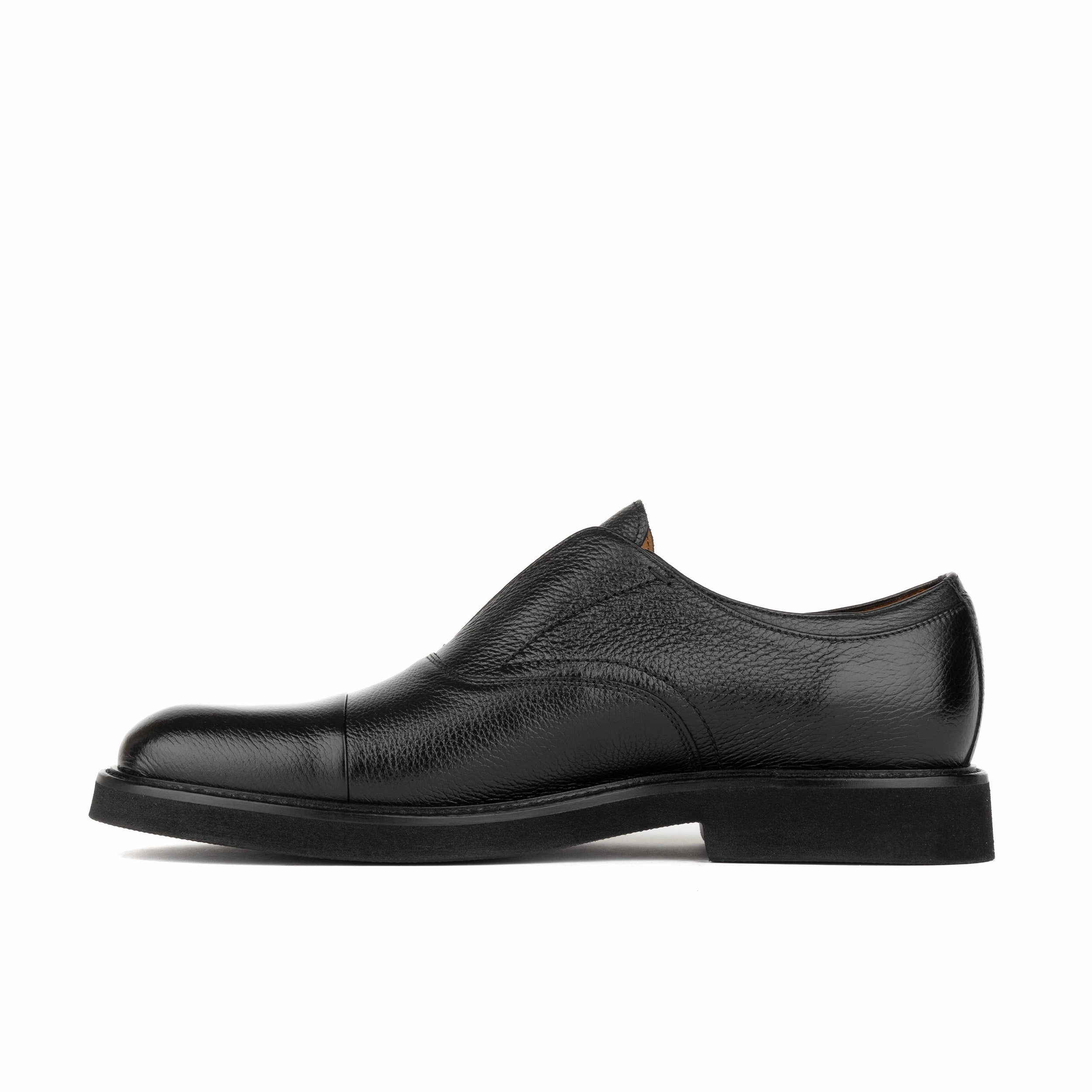 Dunlee - Black - Men's leather slip-on loafer Ruskind Loafers