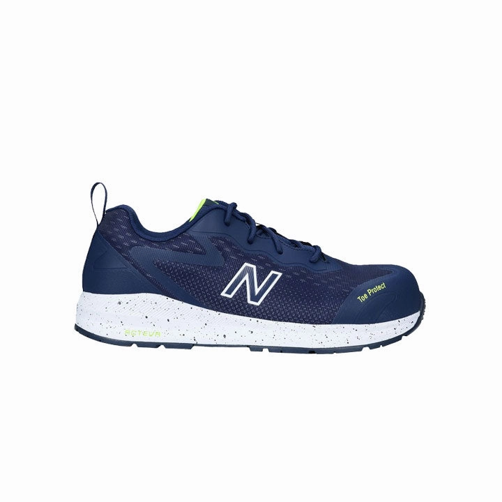 New Balance Sicherheitsschuhe Logic MENS S1P, Marine/Gelb Gerissene Sicherheitsschuhe