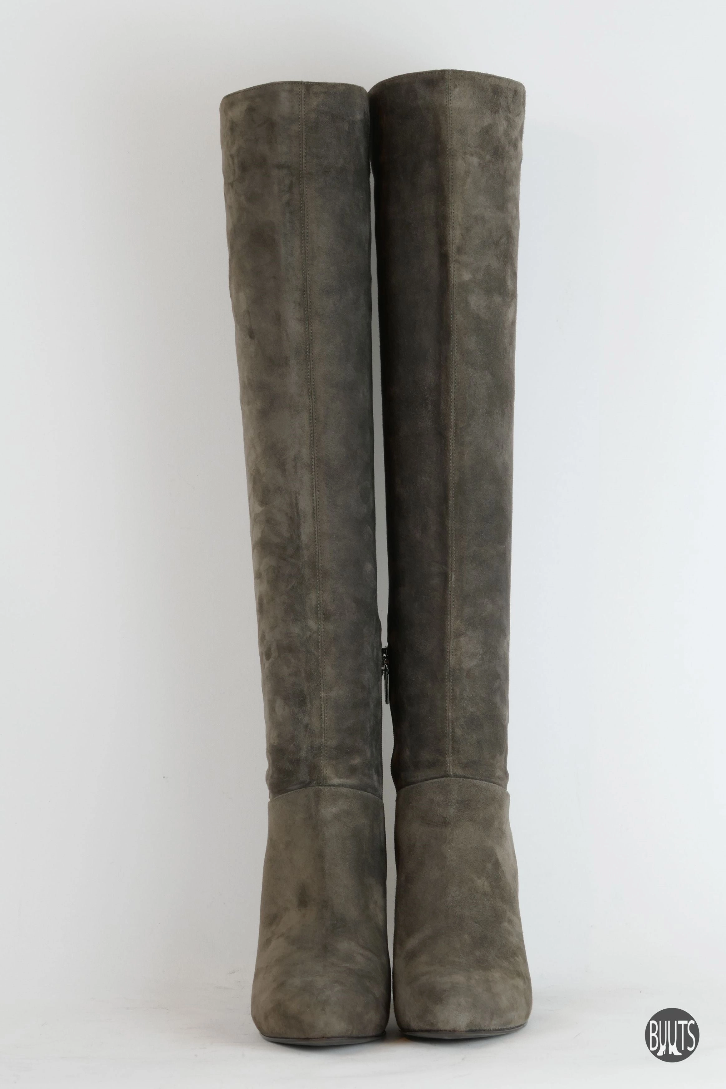 Hohe Stiefel Wildleder grau Bagatt Overknee Stiefel