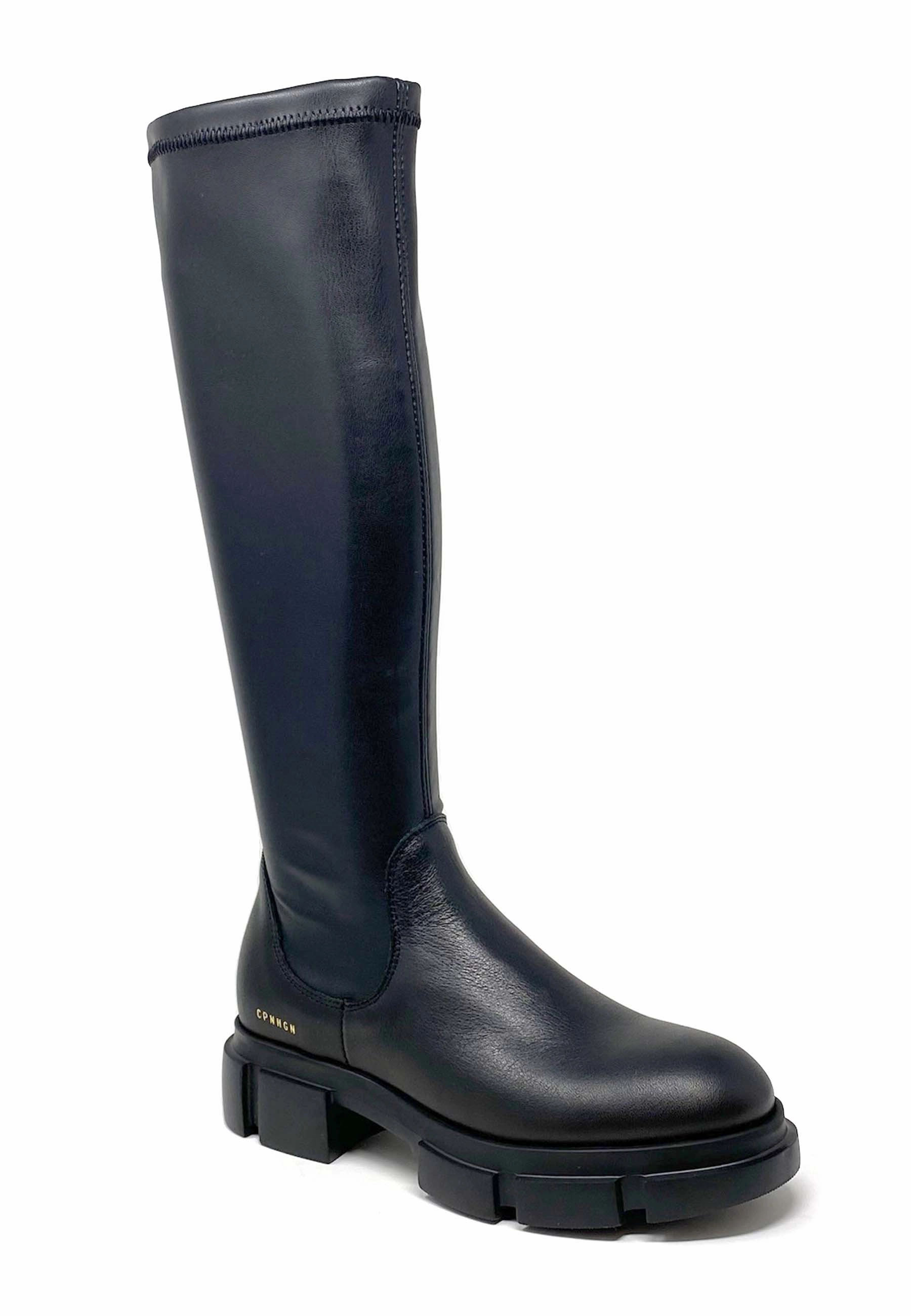 Stiefel Aus Wolle CPH556 Langschaft Boot |Black Vitello
