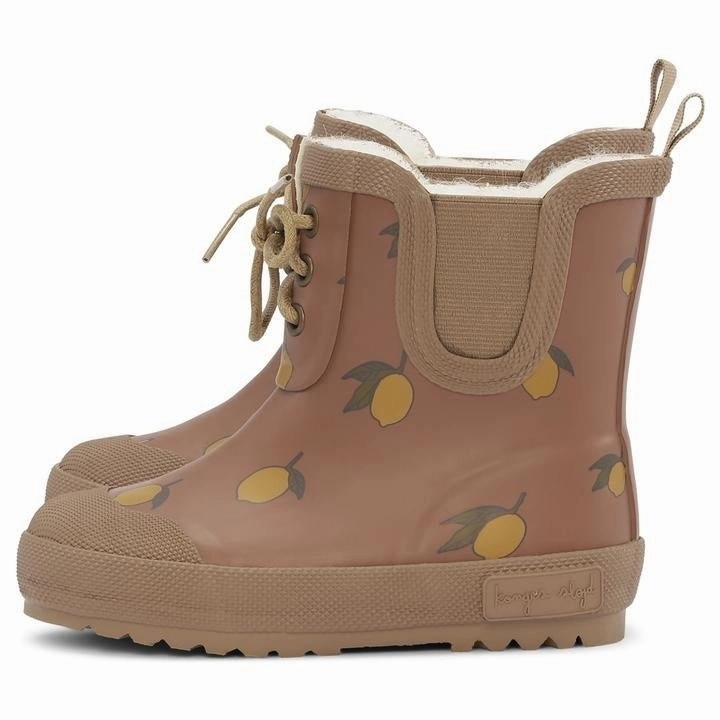 Bodyflirt Stiefel  Lemon Brown | Thermo Boots Print von Konges Slojd