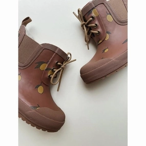  Lemon Brown | Thermo Boots Print von Konges Slojd Chelsea Stiefel