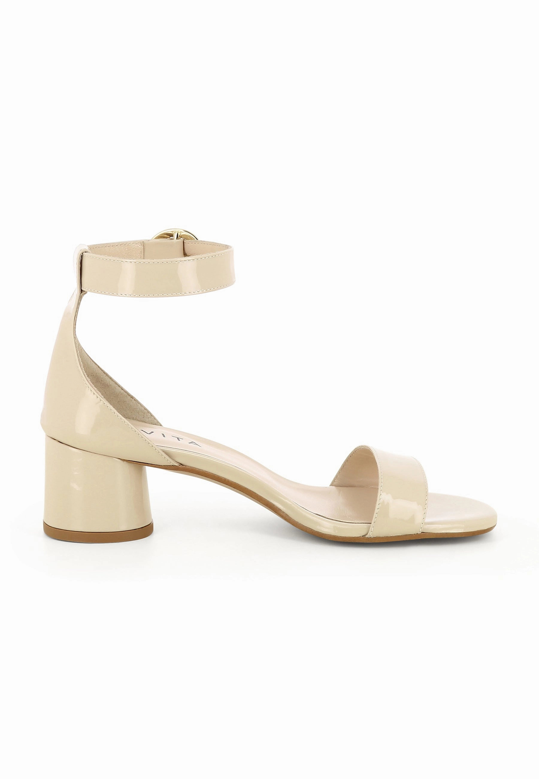 Bilder Laufschuhe DORI Damen Sandalette  -  Lackleder Creme