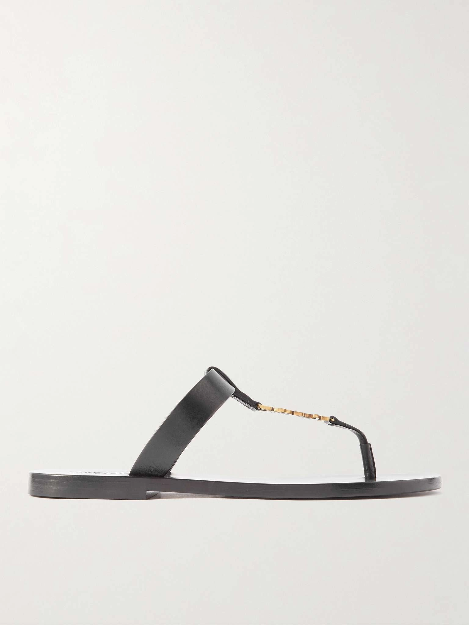 Y Sandalen Sandalen Grau Flach