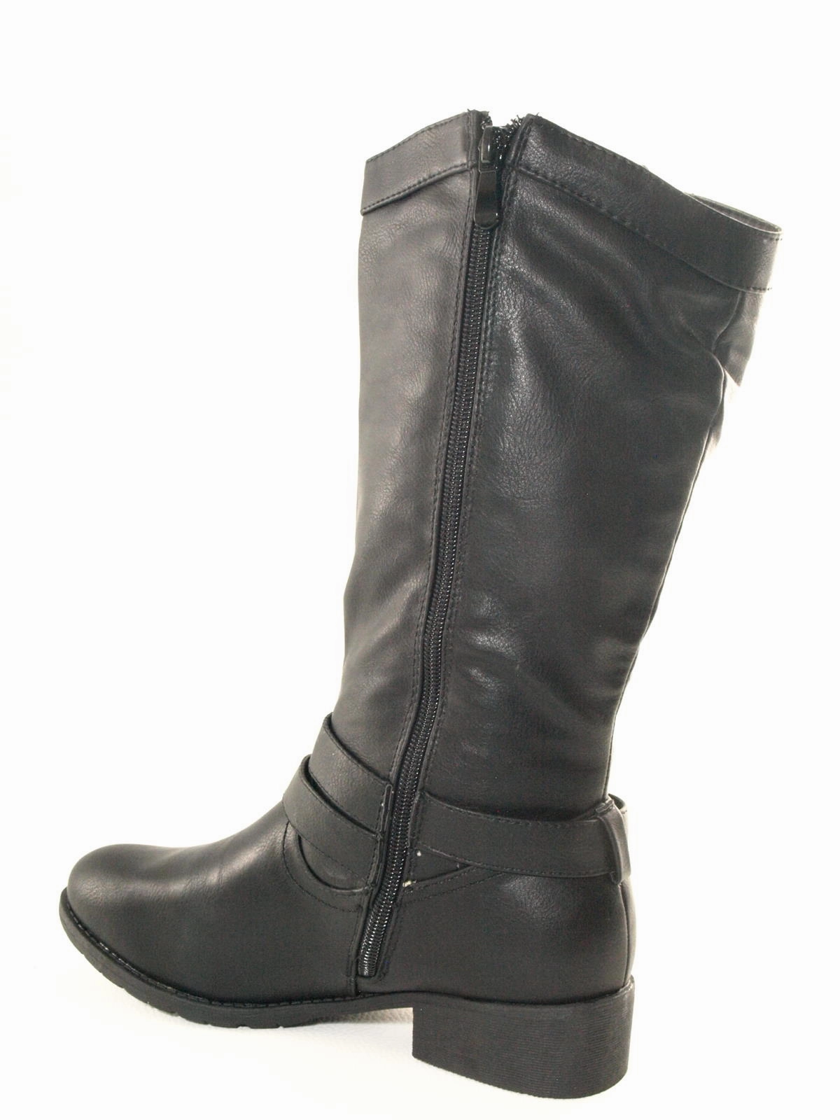 Overknee Stiefel Italien Damen Stiefel Winterstiefel warm gefttert Black # 038