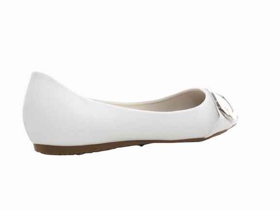 Left Lane Loafers Damen Slipper Halbschuhe Ballerina Loafer Mokassins Slip On Flats Freizeit White # 9699