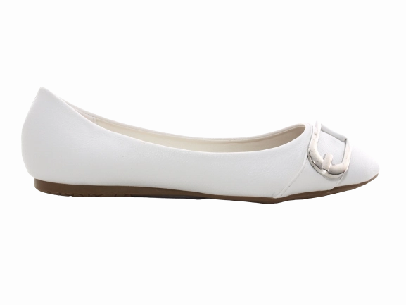 Loafers With Dress Damen Slipper Halbschuhe Ballerina Loafer Mokassins Slip On Flats Freizeit White # 9699