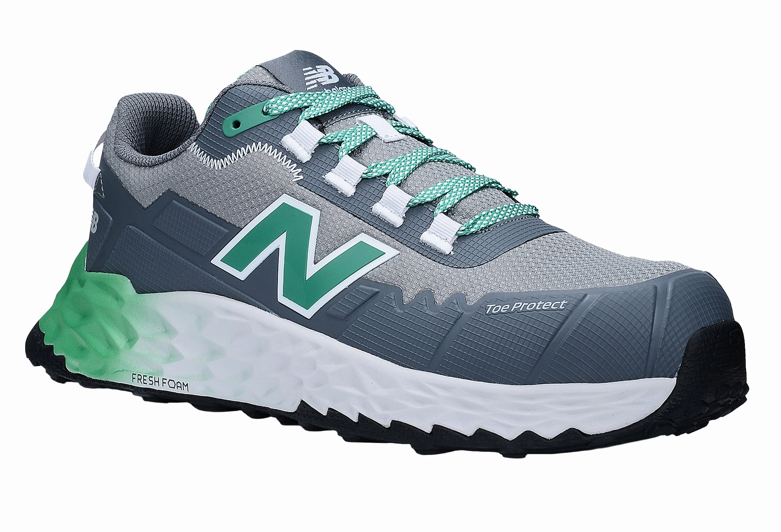 New Balance Cremorne, S3 Sicherheitsschuh ESD HRO FOe, alloy / grn, Weite 2E, EN ISO 20345 Leichte Sicherheitsschuhe Gewicht
