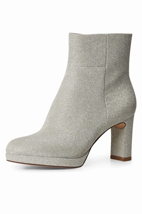 Ankle Boots Steel Cap Funkelnde Stiefeletten Silver Glam  Tamaris