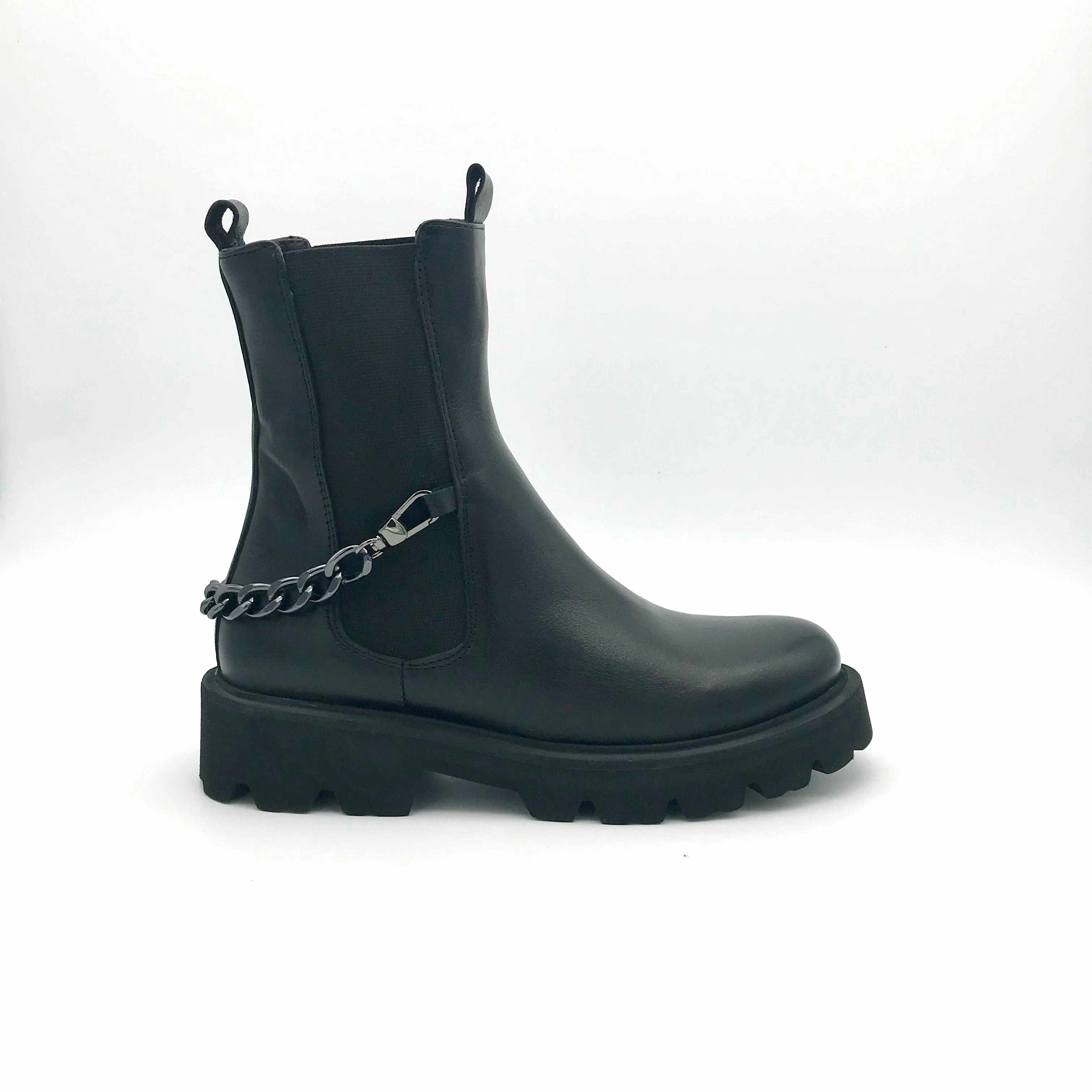 Biker Boots Schwarz Schuhe Ankle Boots