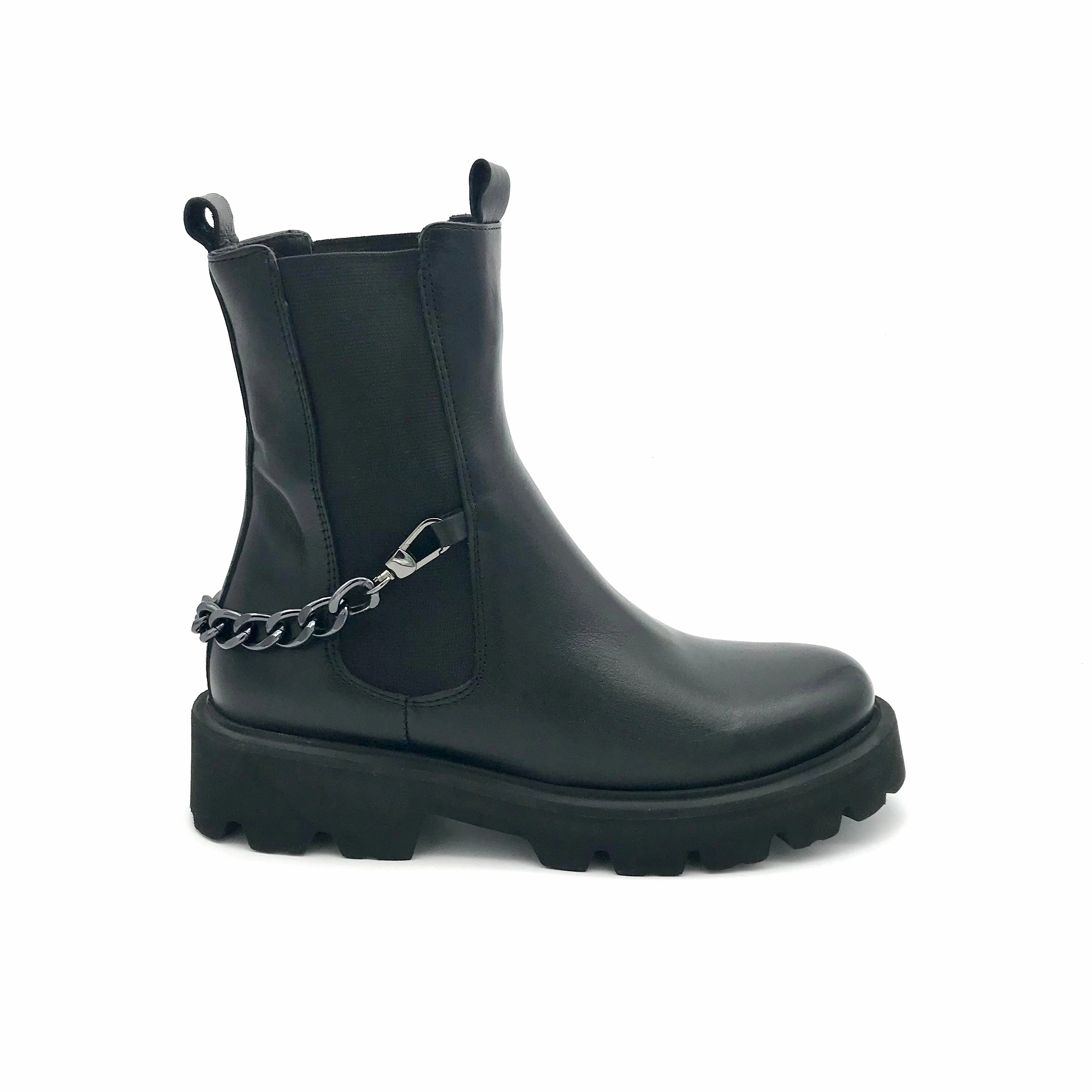 Biker Boots Schwarz Suede Heeled Ankle Boots