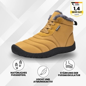 Winterstiefel Damen Gefüttert Lammfell Wasserdicht Test OrthoWarm - schmerzlindernde, wasserabweisende & geftterte Barfuschuhe