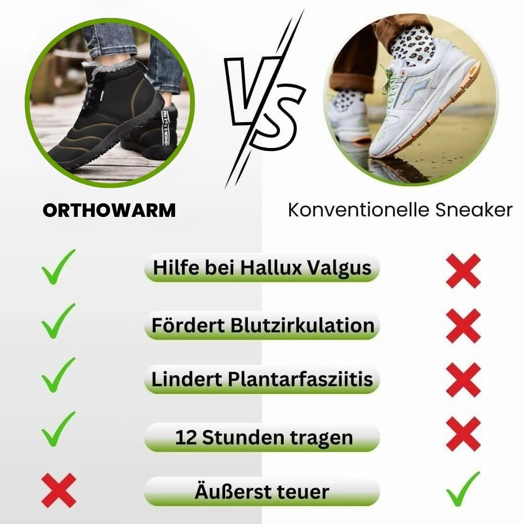 OrthoWarm - schmerzlindernde, wasserabweisende & geftterte Barfuschuhe