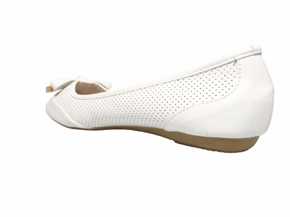 Walk Pleasure Loafers Damen Slipper Halbschuhe Ballerina Loafer Mokassins Slip On Flats Freizeit White # 7443