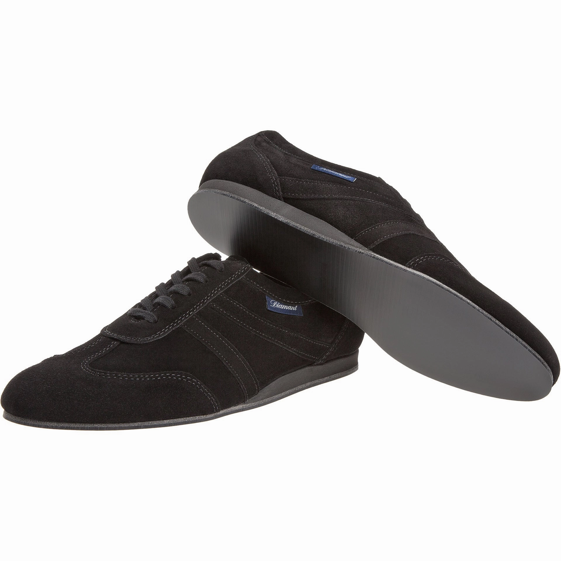 Sneaker Silber Leder 133 Tanzsneaker in Schwarz