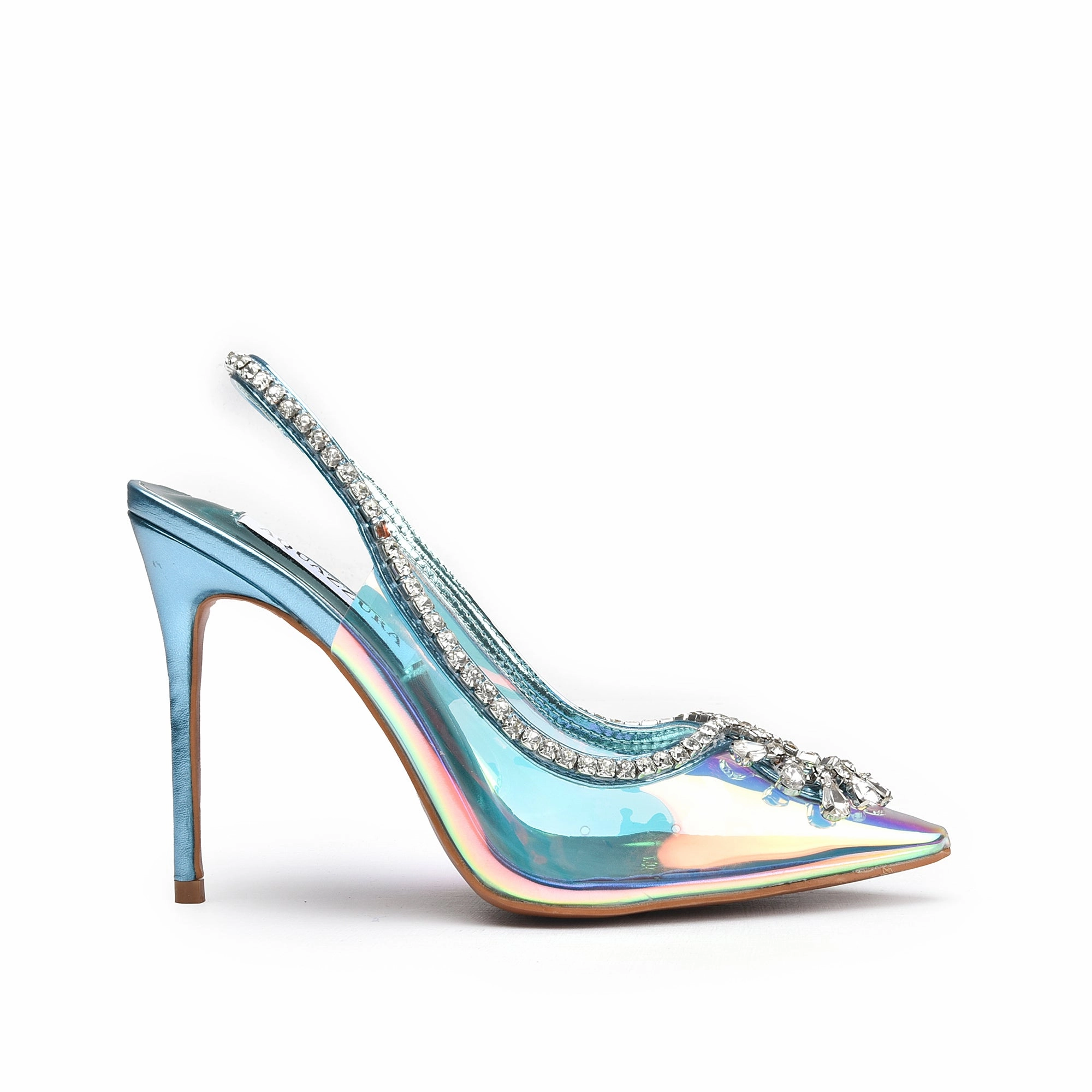 Alternative Zu High Heels Dazzling Iridescent Slingback High Heel Pumps | 412N-N