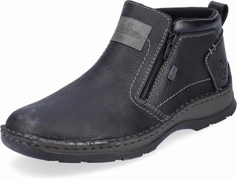 Baywa Sicherheitsschuhe Winter Rieker Herren Schnrstiefel 05357 Schwarz / Grau Rieker-Tex
