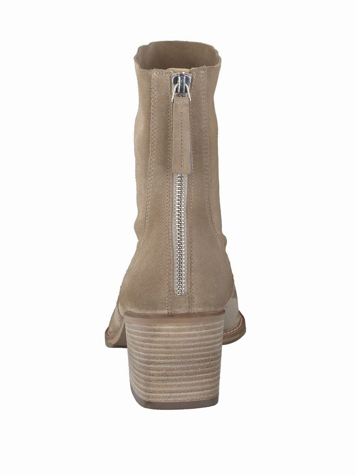 Stiefelette soft suede grain Stretch Fabric Chunky Heeled Ankle Boots