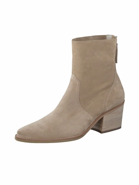 Stiefelette soft suede grain Flache Ankle Boots Mit Schnalle