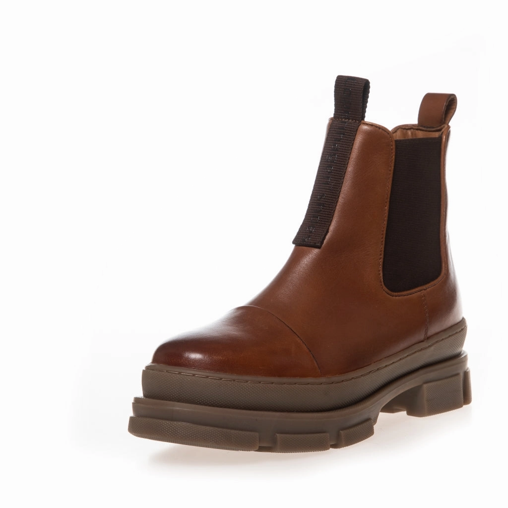Chelsea Boots Genesis YOU AND ME LOW - COGNAC