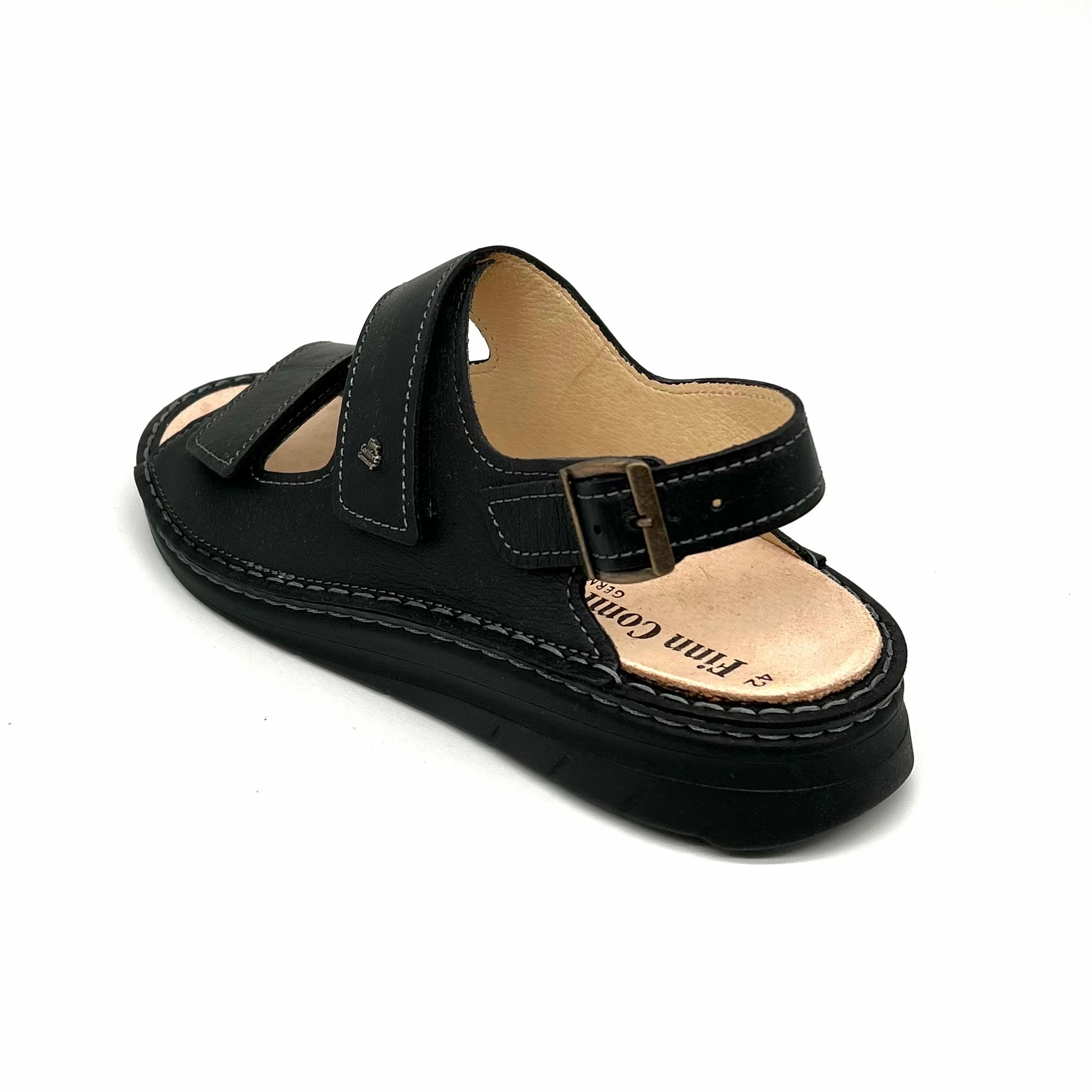 Hohe Sommer Sandalen Herren Klett Sandalette Schwarz von Finn Comfort 17806