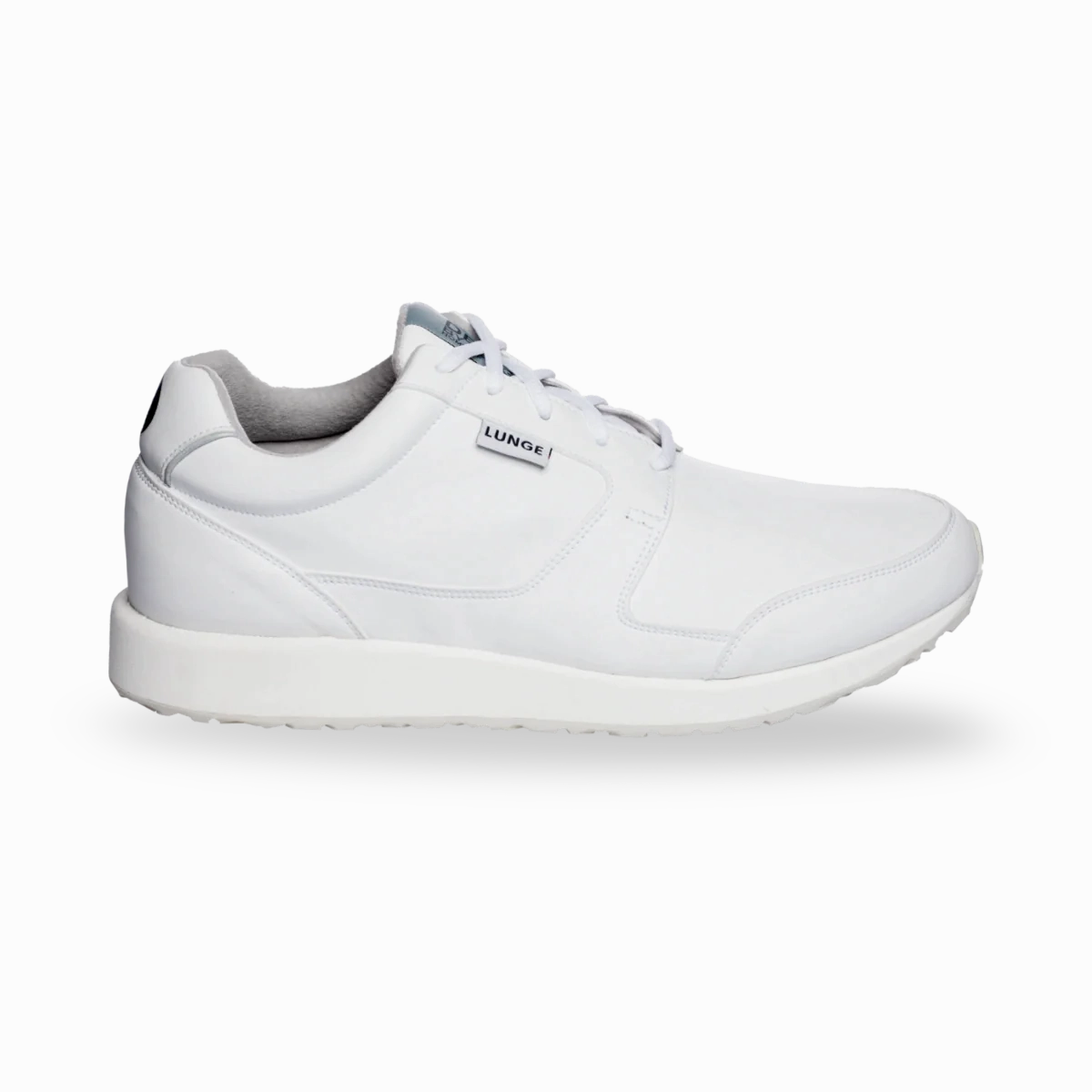 Weiße Sneaker Leder Derby Walk S (White/Smooth/White)