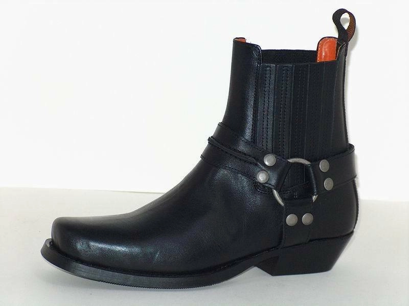 Stiefel Lustig Biker Boots Stiefel Schuhe Motorradstiefel Echtleder