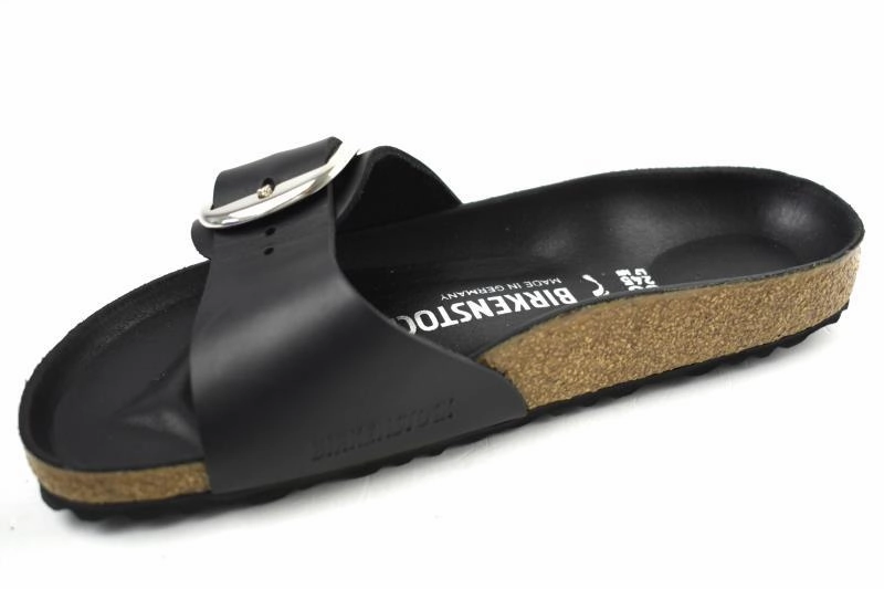 Birkenstock MADRID BIG BUCKLE 1006523 geltes Nubukleder Schwarz ,schmaleWeite Sandalen Superfit 29