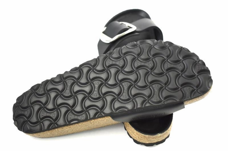 Birkenstock MADRID BIG BUCKLE 1006523 geltes Nubukleder Schwarz ,schmaleWeite Garten Sandalen