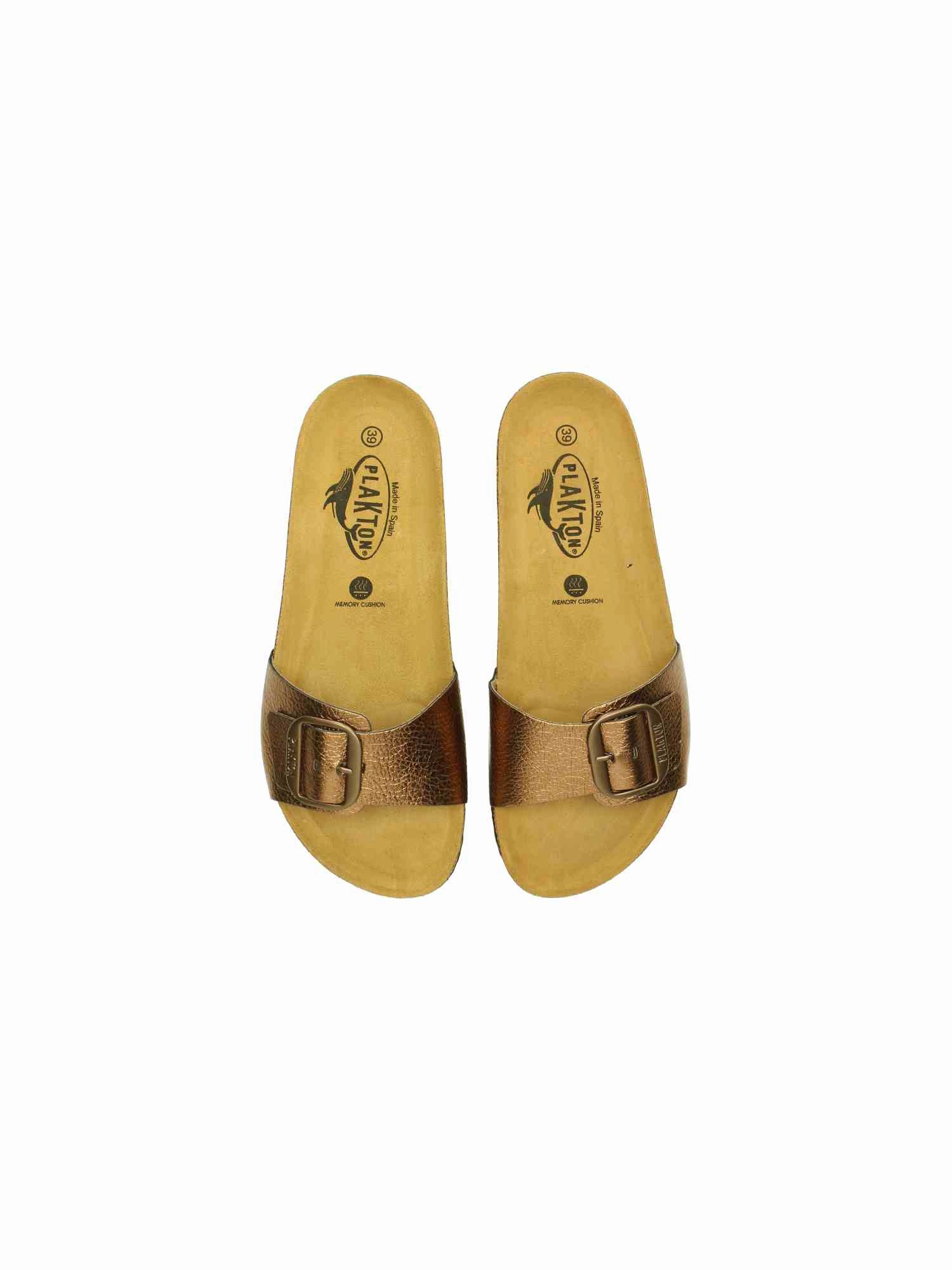 Bis 3 181018 Elefante Lame cobre Deerberg Schuhe Sandalen