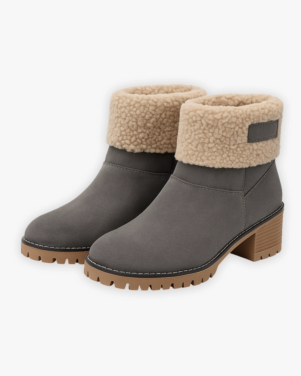 Blockabsatz Winterstiefel mit warmem Futter