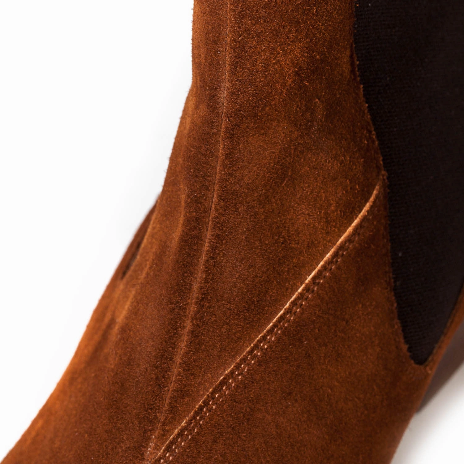 Mile Chelsea Boot Boot "Chelsea" aus cognacbraunem Rauhleder - reine Handarbeit